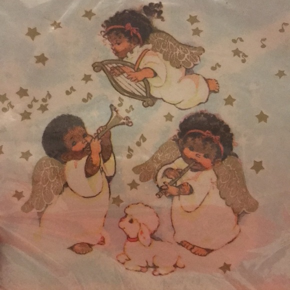 NWT Black Cherub Angels Partyware Set - Picture 8 of 8